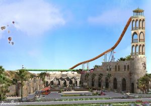 آبشار پارک آبی وایلد وادی تور دبی