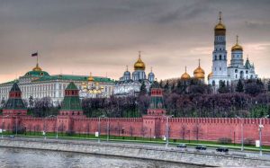 نمای بیرونی کاخ کرملین در مسکو