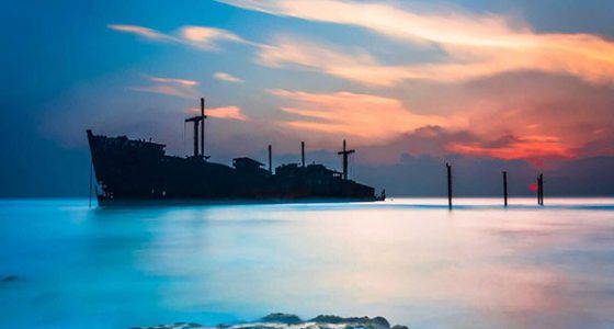 کشتی یونانی در کیش