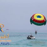 پاراسل سواری در تور کیش