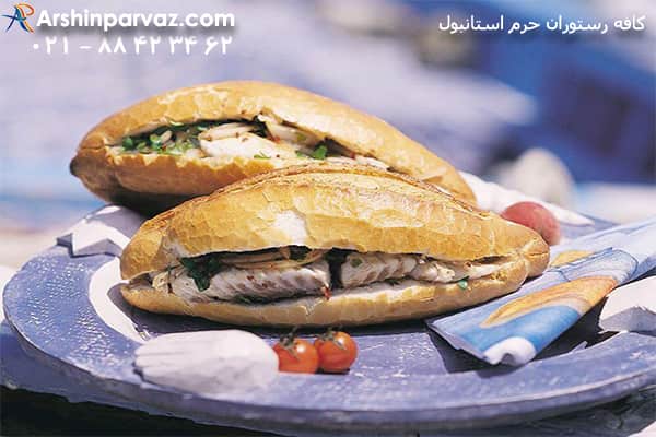 ساندویچ ماهی رستوران حرم استانبول