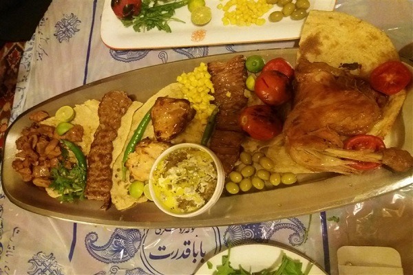 منوی غذایی رستوران بابا قدرت کیش